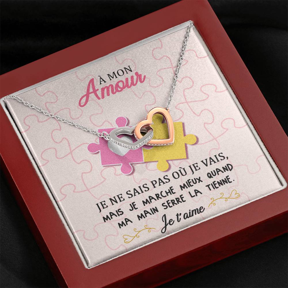 ETERNITY • Collier Amoureux Double Cœur - Lehnaa