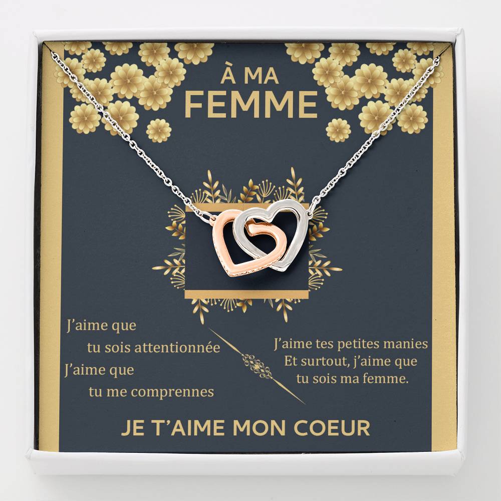 ETERNITY • Collier Amoureux Double Cœur - Lehnaa