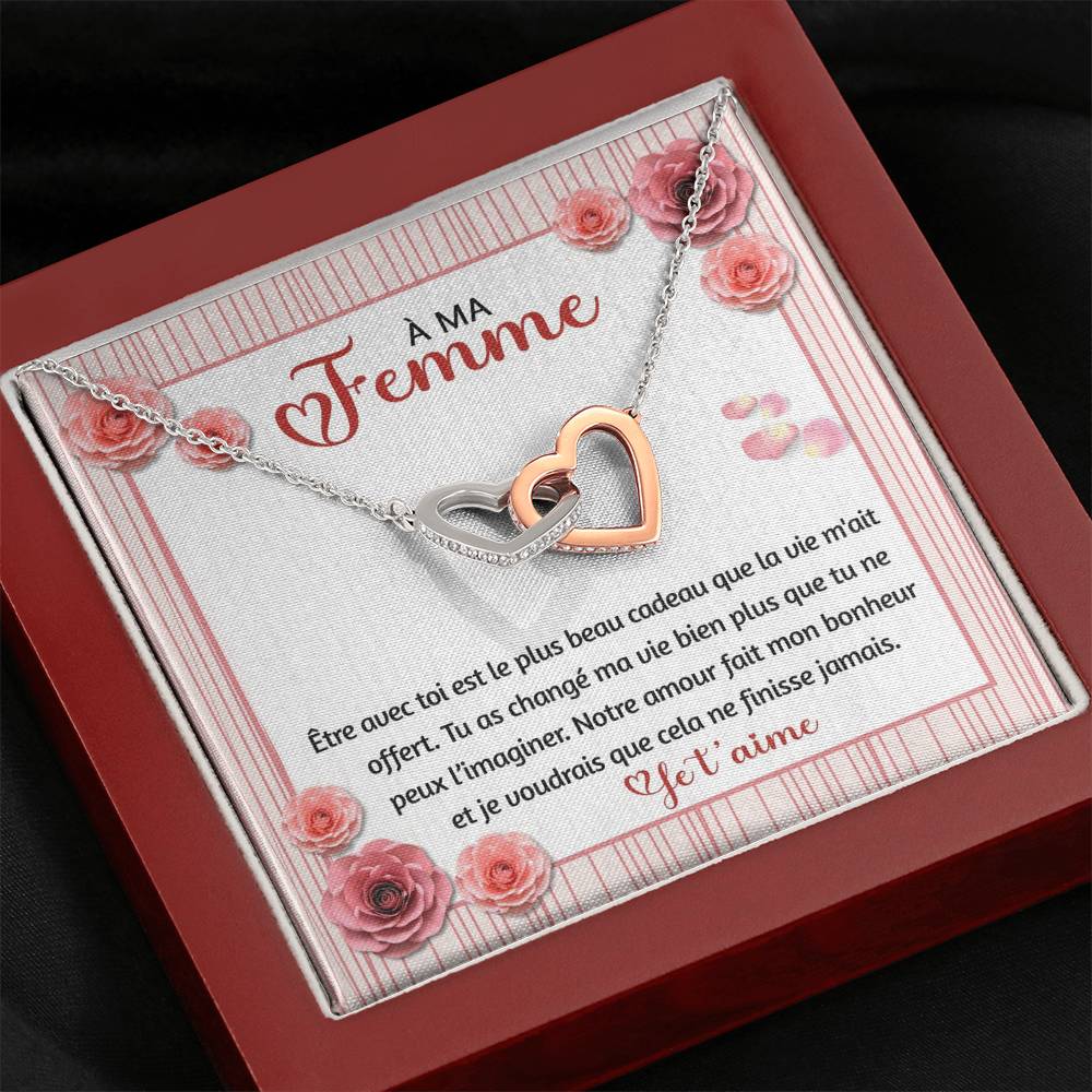 ETERNITY • Collier Amoureux Double Cœur - Lehnaa