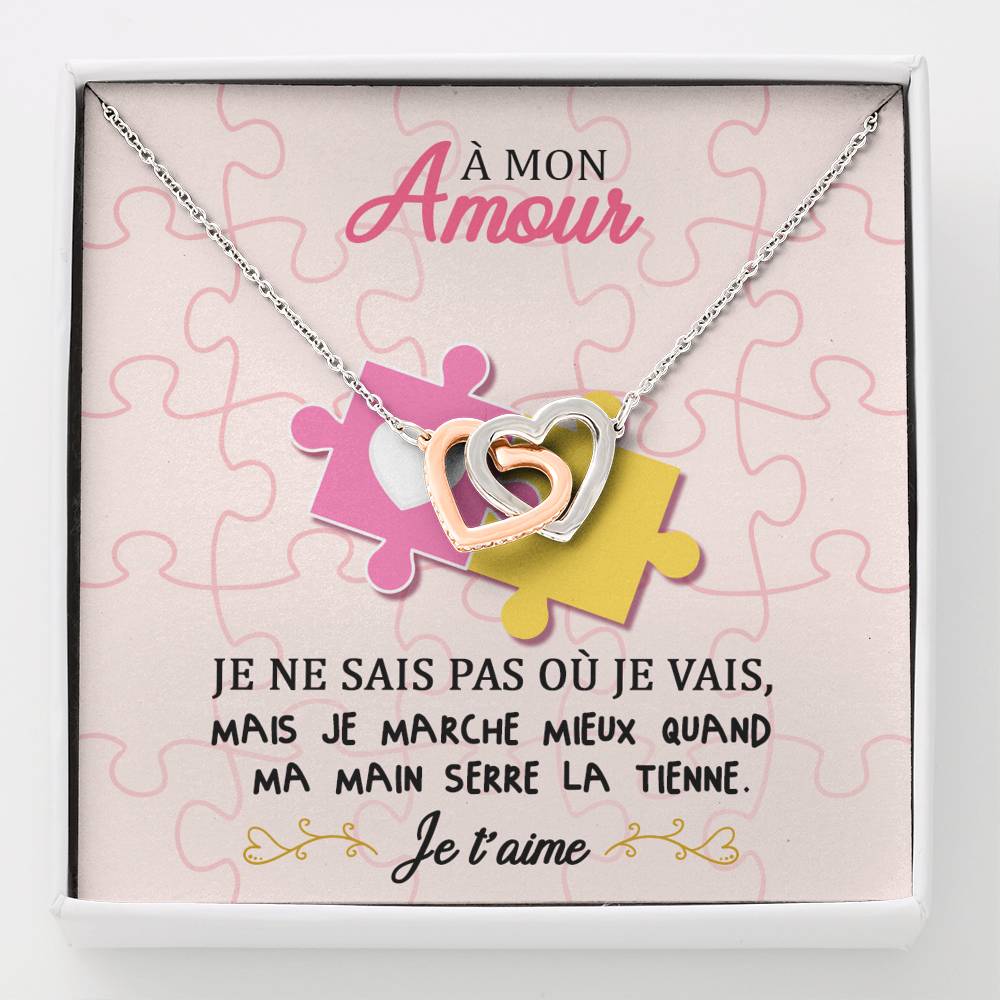 ETERNITY • Collier Amoureux Double Cœur - Lehnaa