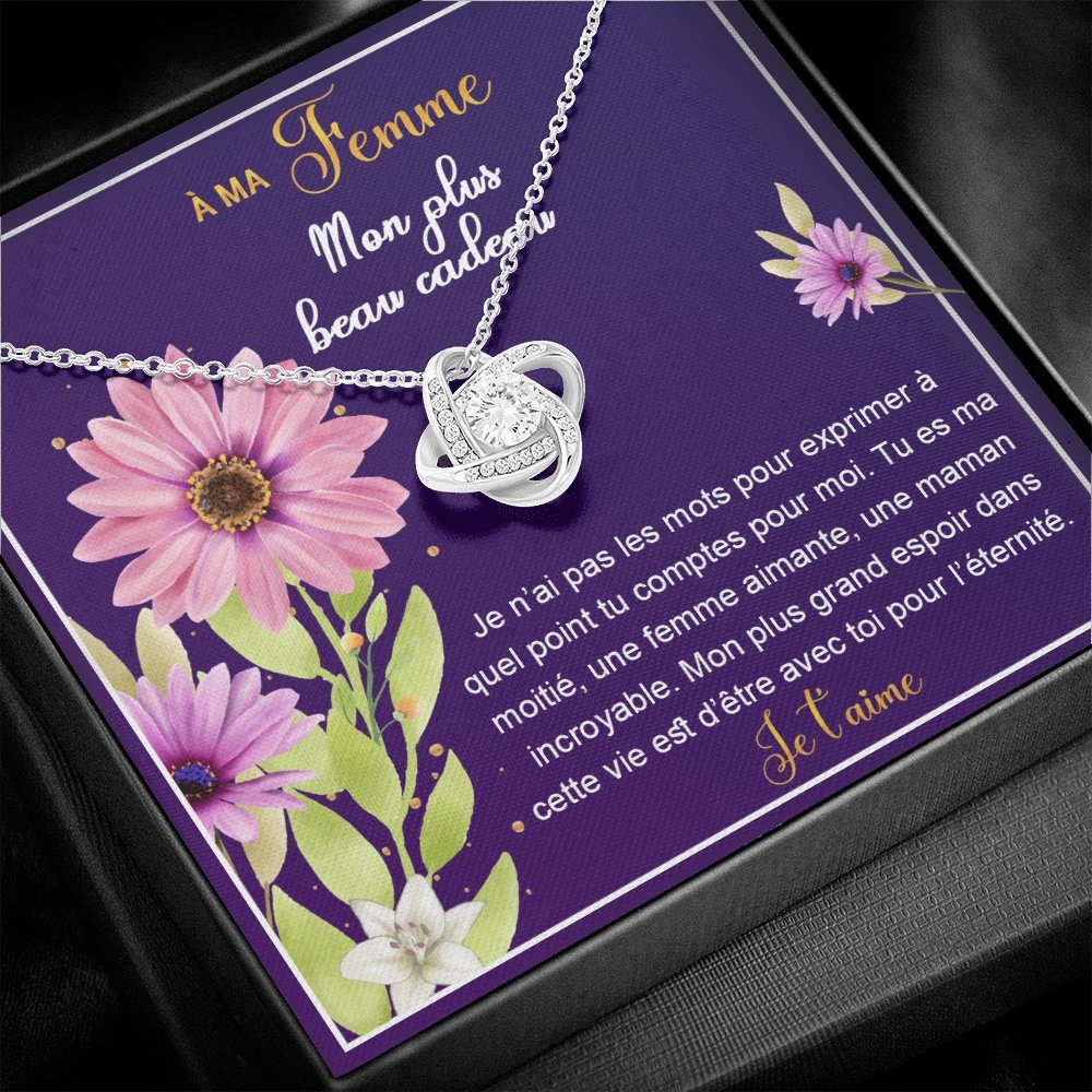 ETERNITY • Collier Amoureux Noeud d'Amour - Lehnaa