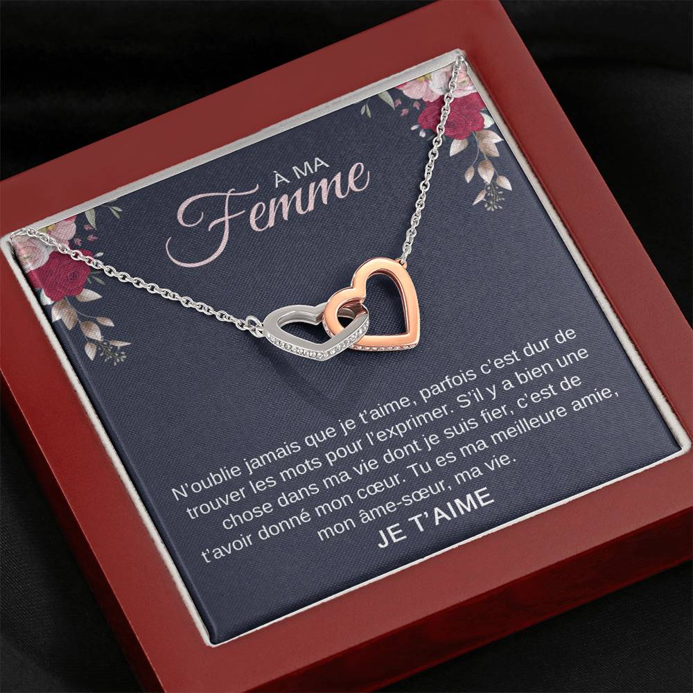 ETERNITY • Collier Déclaration d'amour Double Cœur - Lehnaa