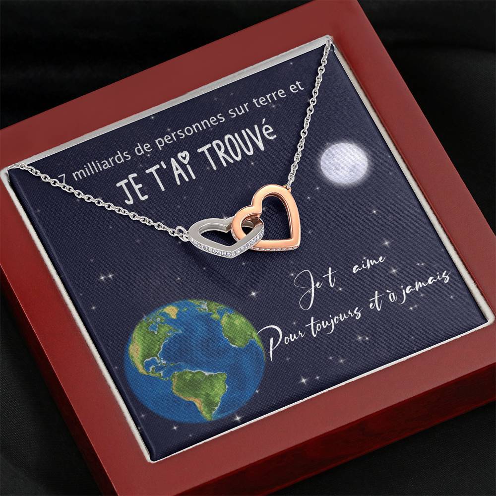 ETERNITY • Collier Déclaration d'amour Double Cœur - Lehnaa