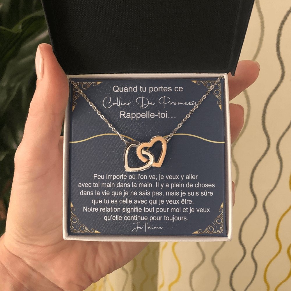 ETERNITY • Collier Déclaration d'amour Double Cœur - Lehnaa