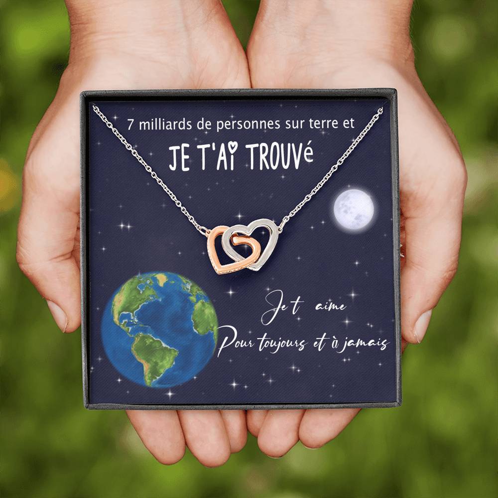 ETERNITY • Collier Déclaration d'amour Double Cœur - Lehnaa