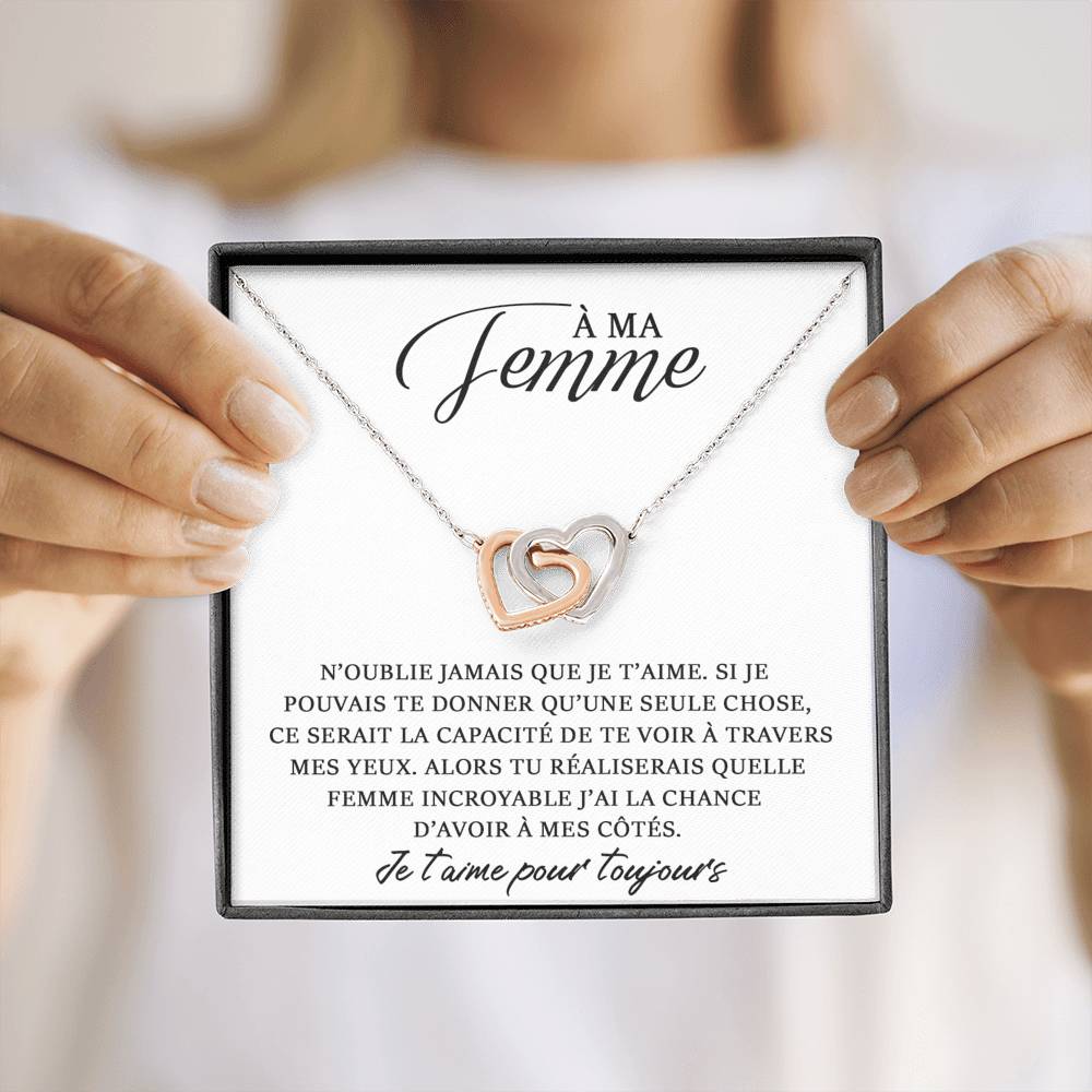 ETERNITY • Collier Déclaration d'amour Double Cœur - Lehnaa