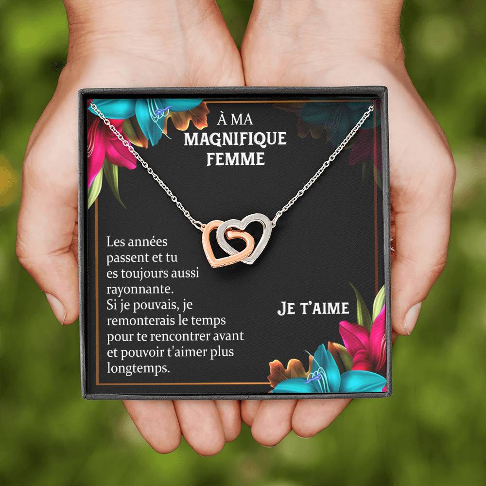 ETERNITY • Collier Déclaration d'amour Double Cœur - Lehnaa