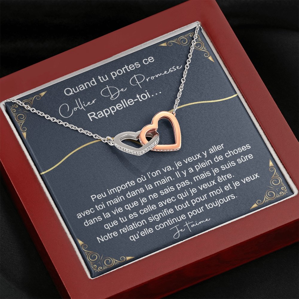 ETERNITY • Collier Déclaration d'amour Double Cœur - Lehnaa