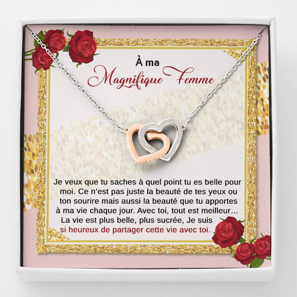 ETERNITY • Collier Déclaration d'amour Double Cœur - Lehnaa