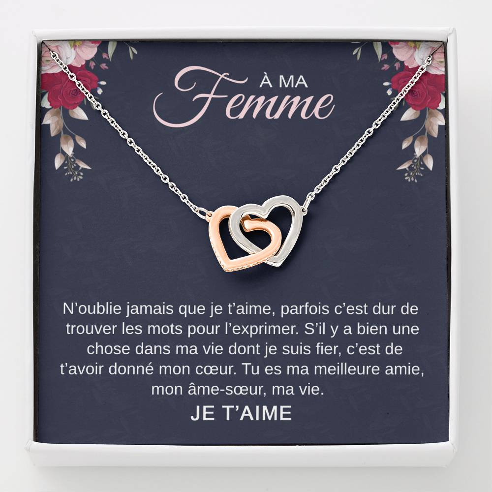 ETERNITY • Collier Déclaration d'amour Double Cœur - Lehnaa
