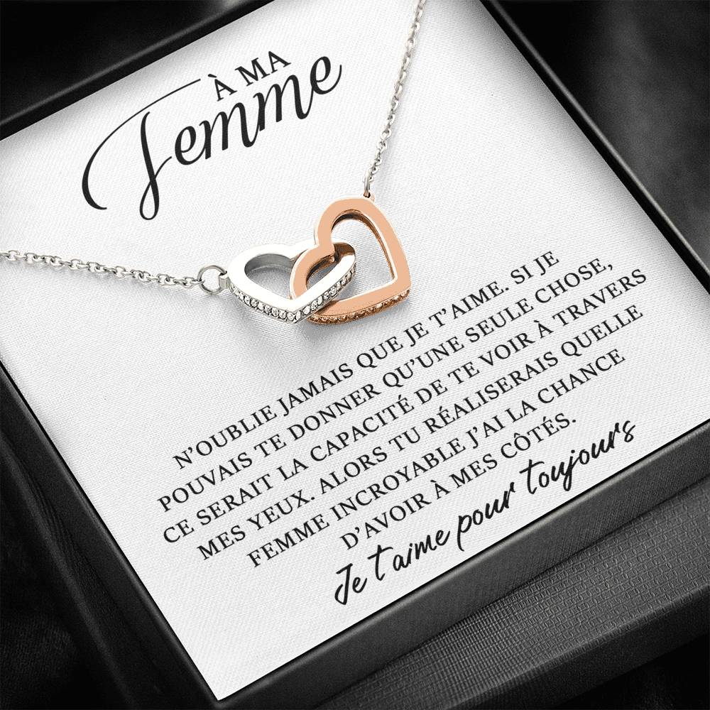 ETERNITY • Collier Déclaration d'amour Double Cœur - Lehnaa