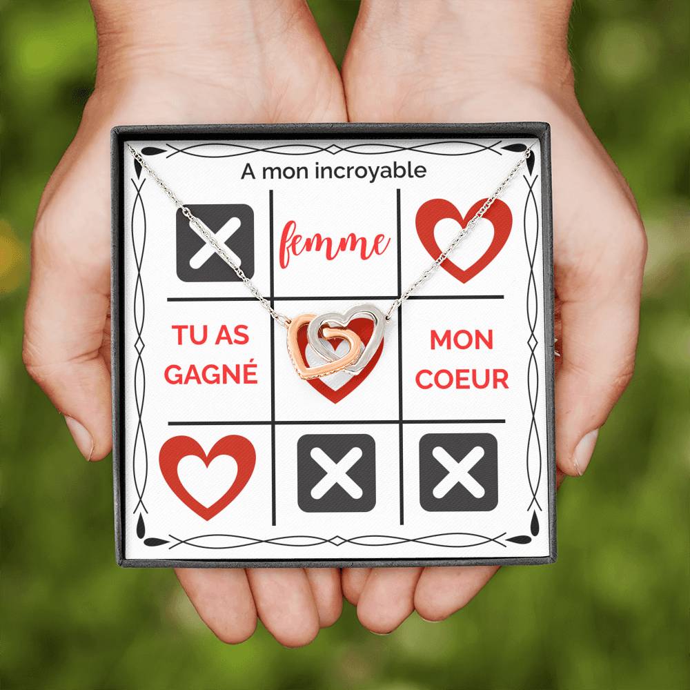 ETERNITY • Collier Déclaration d'amour Double Cœur - Lehnaa