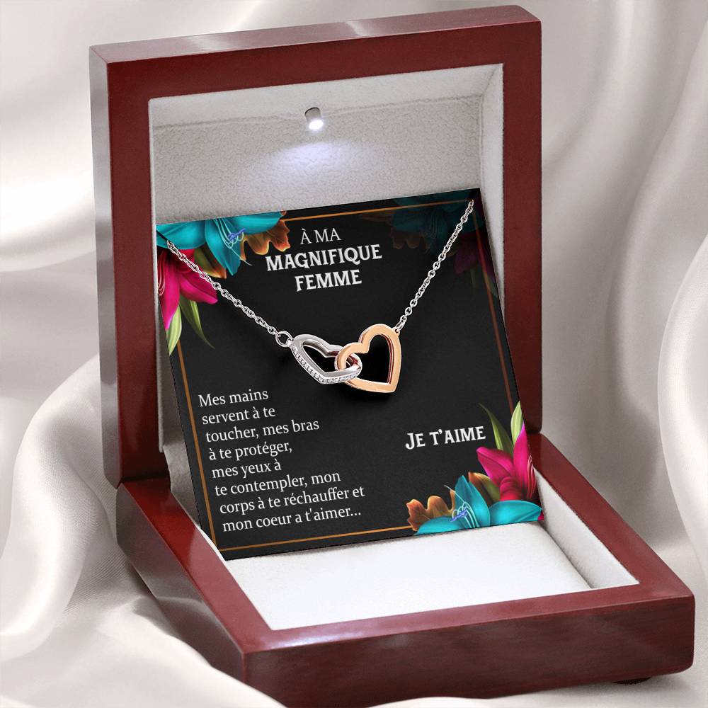 ETERNITY • Collier Déclaration d'amour Double Cœur - Lehnaa