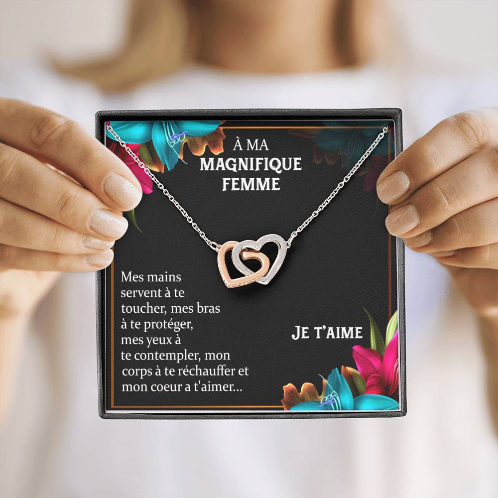 ETERNITY • Collier Déclaration d'amour Double Cœur - Lehnaa