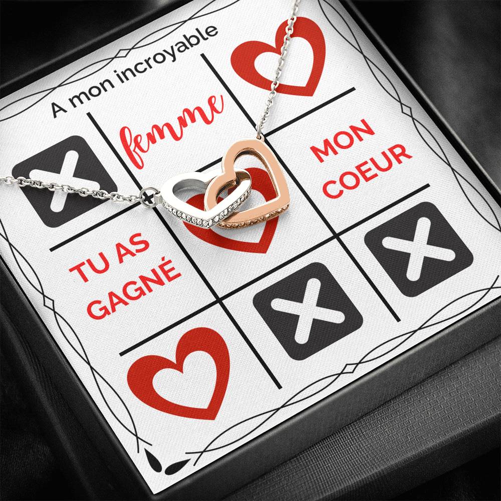 ETERNITY • Collier Déclaration d'amour Double Cœur - Lehnaa