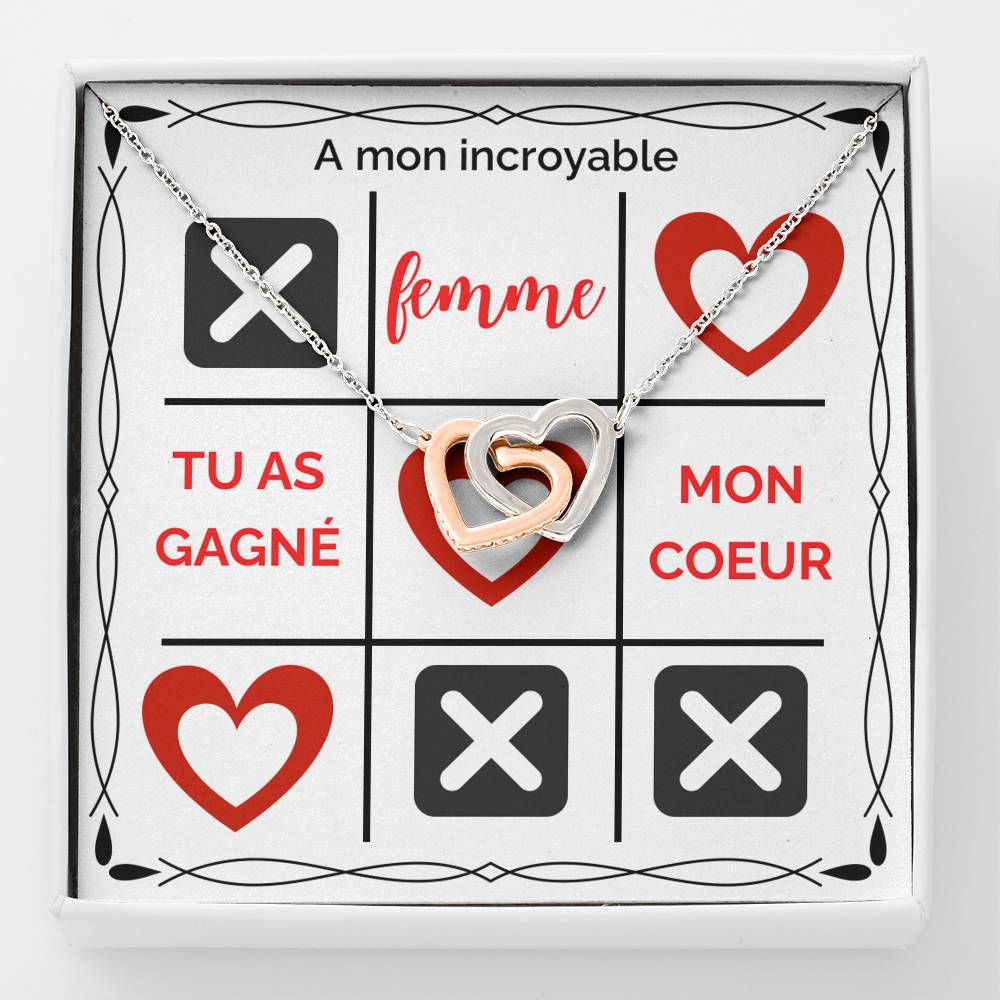 ETERNITY • Collier Déclaration d'amour Double Cœur - Lehnaa