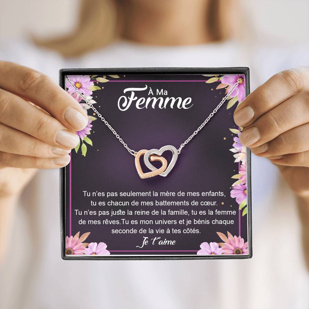 ETERNITY • Collier Déclaration d'amour Double Cœur - Lehnaa