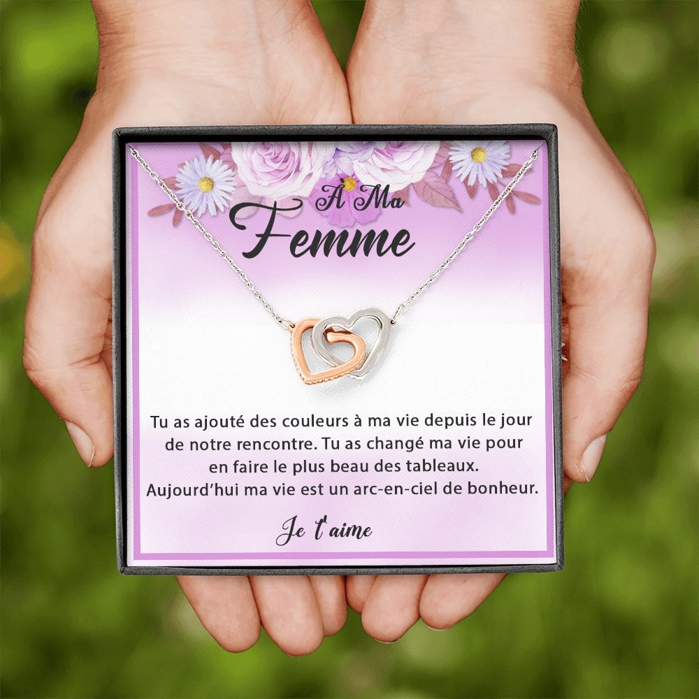 ETERNITY • Collier Déclaration d'amour Double Cœur - Lehnaa