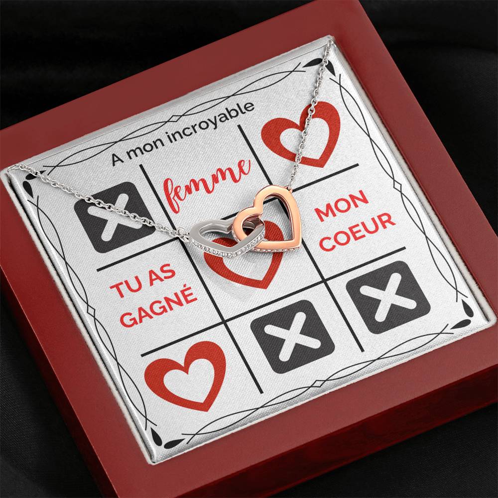 ETERNITY • Collier Déclaration d'amour Double Cœur - Lehnaa