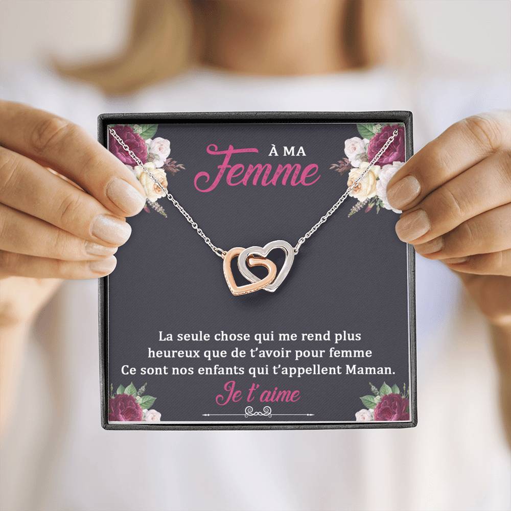 ETERNITY • Collier Déclaration d'amour Double Cœur - Lehnaa