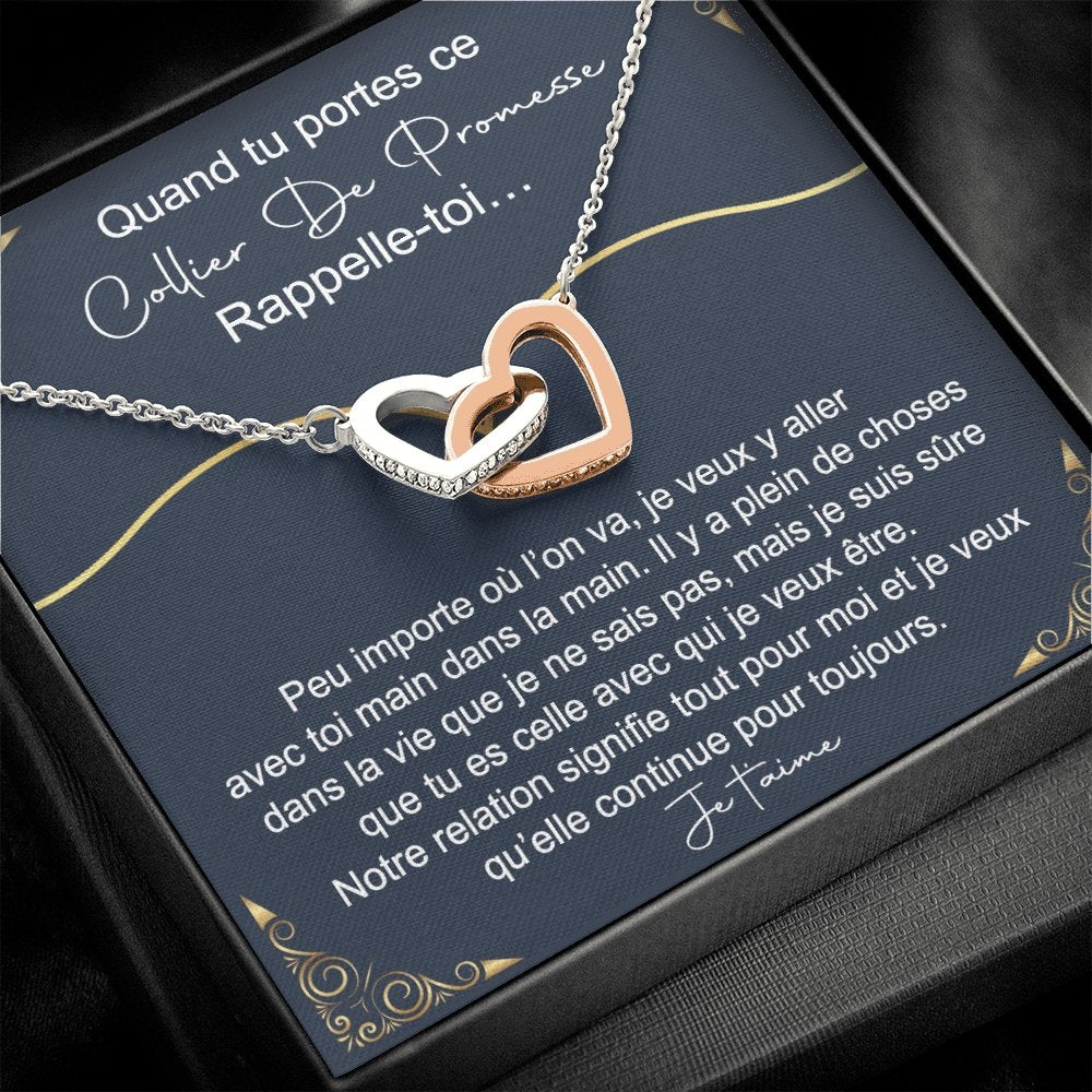 ETERNITY • Collier Déclaration d'amour Double Cœur - Lehnaa
