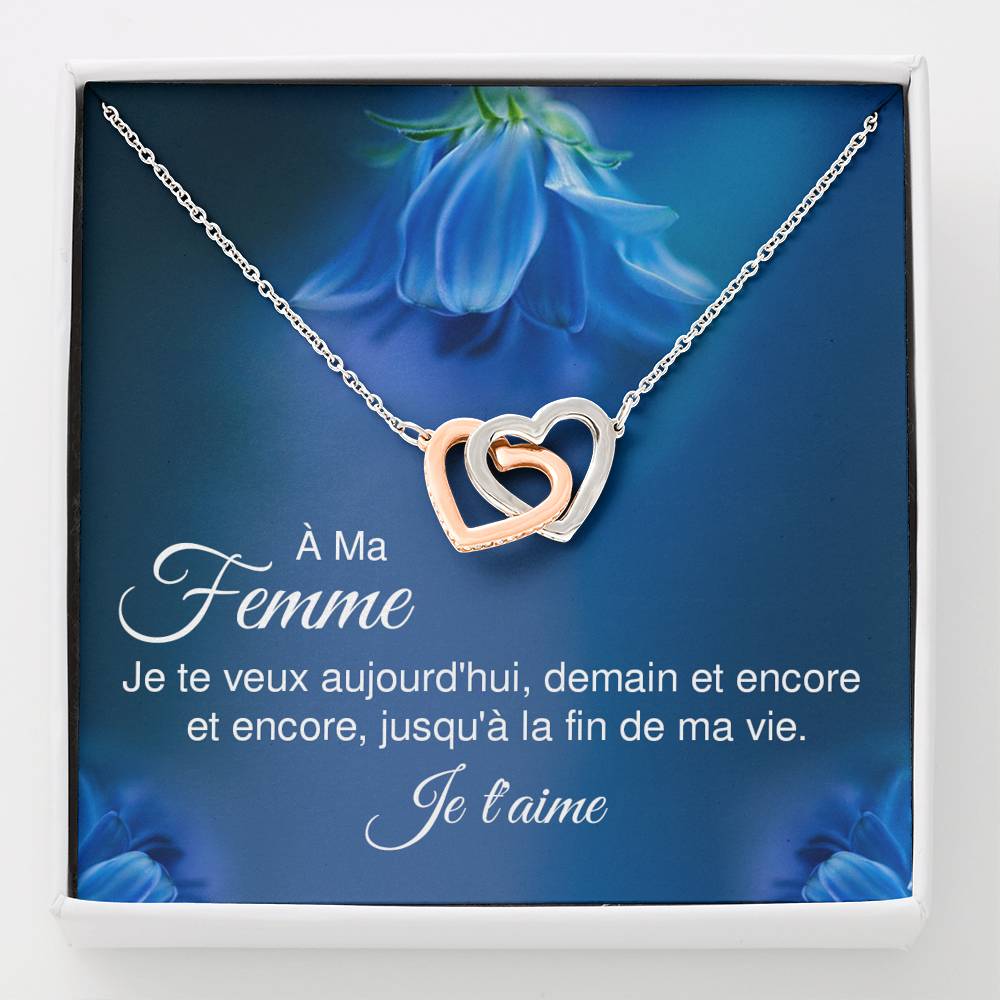 ETERNITY • Collier Déclaration d'amour Double Cœur - Lehnaa