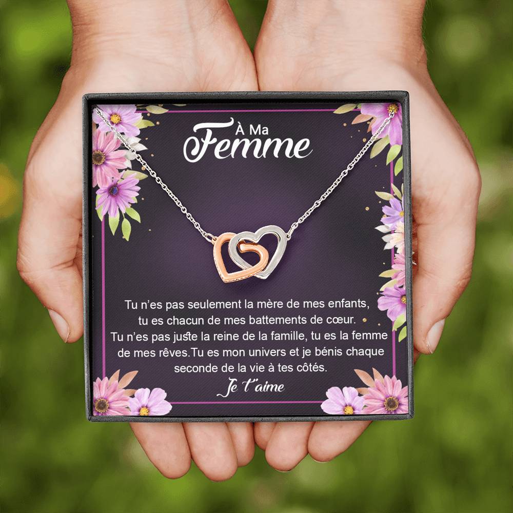 ETERNITY • Collier Déclaration d'amour Double Cœur - Lehnaa