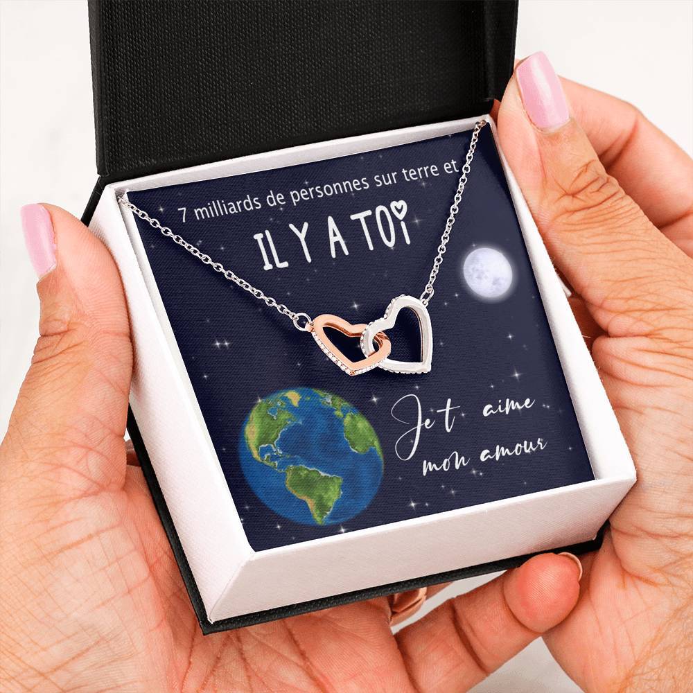 ETERNITY • Collier Déclaration d'amour Double Cœur - Lehnaa