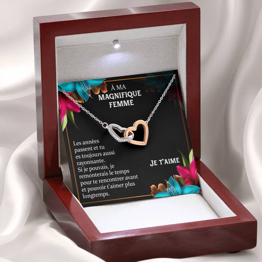 ETERNITY • Collier Déclaration d'amour Double Cœur - Lehnaa