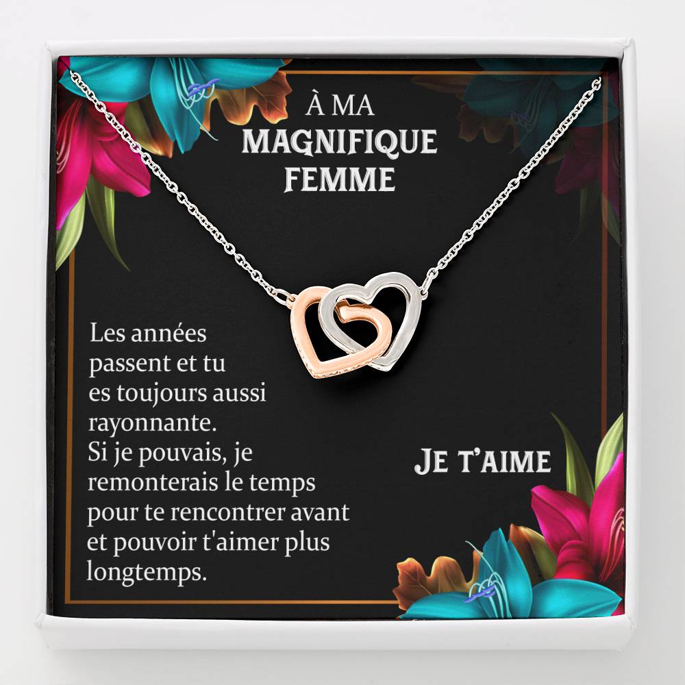ETERNITY • Collier Déclaration d'amour Double Cœur - Lehnaa