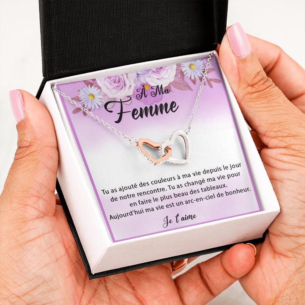 ETERNITY • Collier Déclaration d'amour Double Cœur - Lehnaa