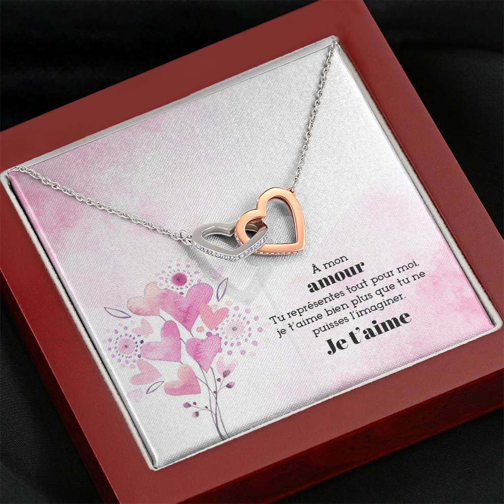 ETERNITY • Collier Déclaration d'amour Double Cœur - Lehnaa