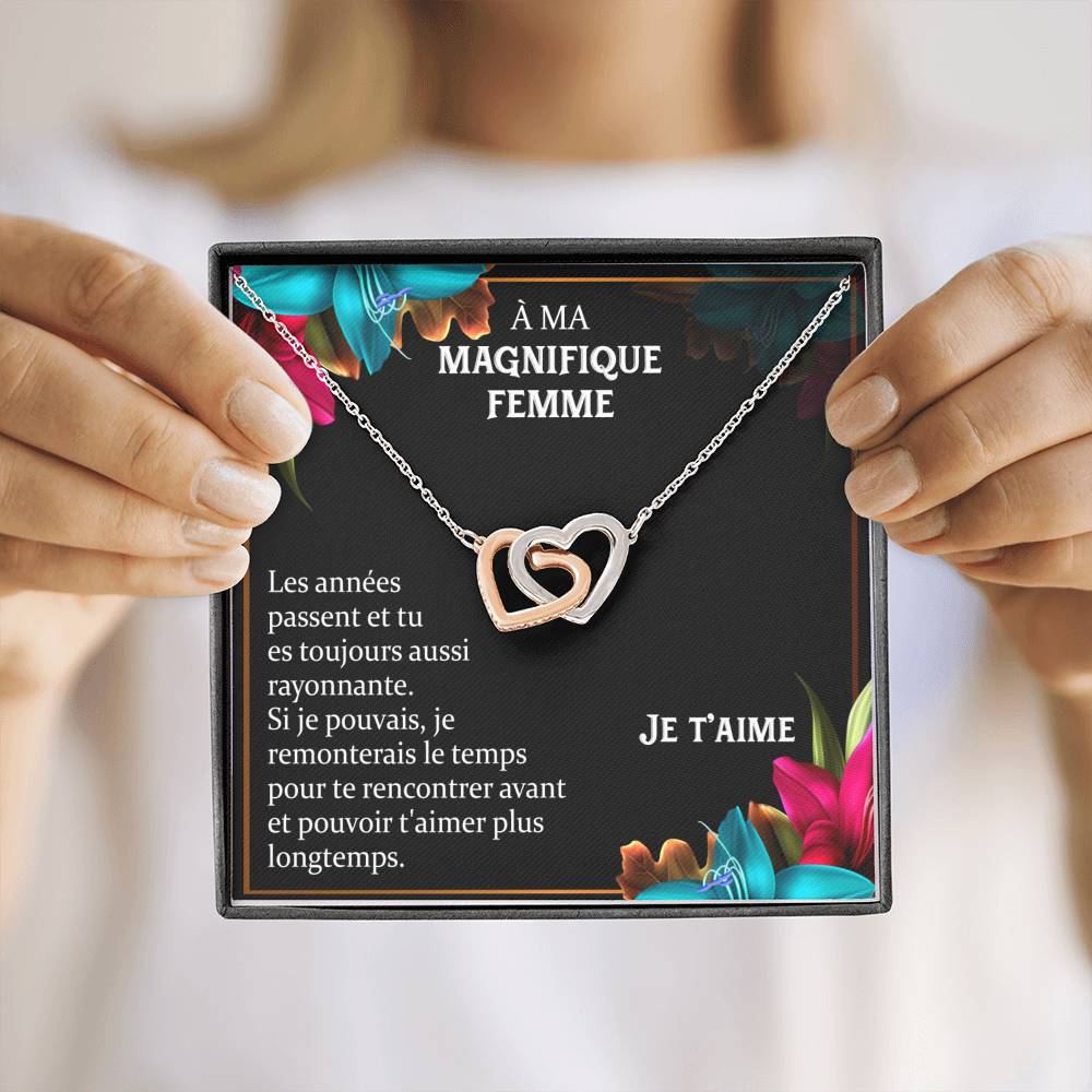 ETERNITY • Collier Déclaration d'amour Double Cœur - Lehnaa