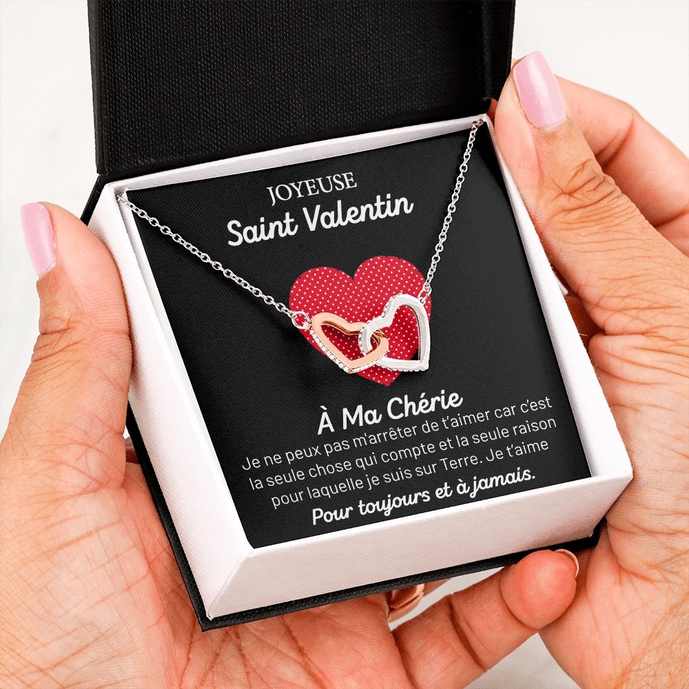 ETERNITY • Collier Saint Valentin Double Cœur - Lehnaa