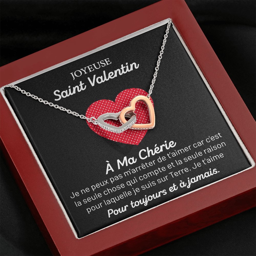 ETERNITY • Collier Saint Valentin Double Cœur - Lehnaa