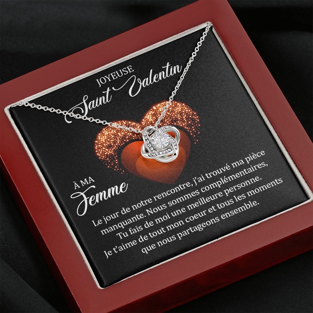 ETERNITY • Collier Saint Valentin Noeud d'Amour - Lehnaa