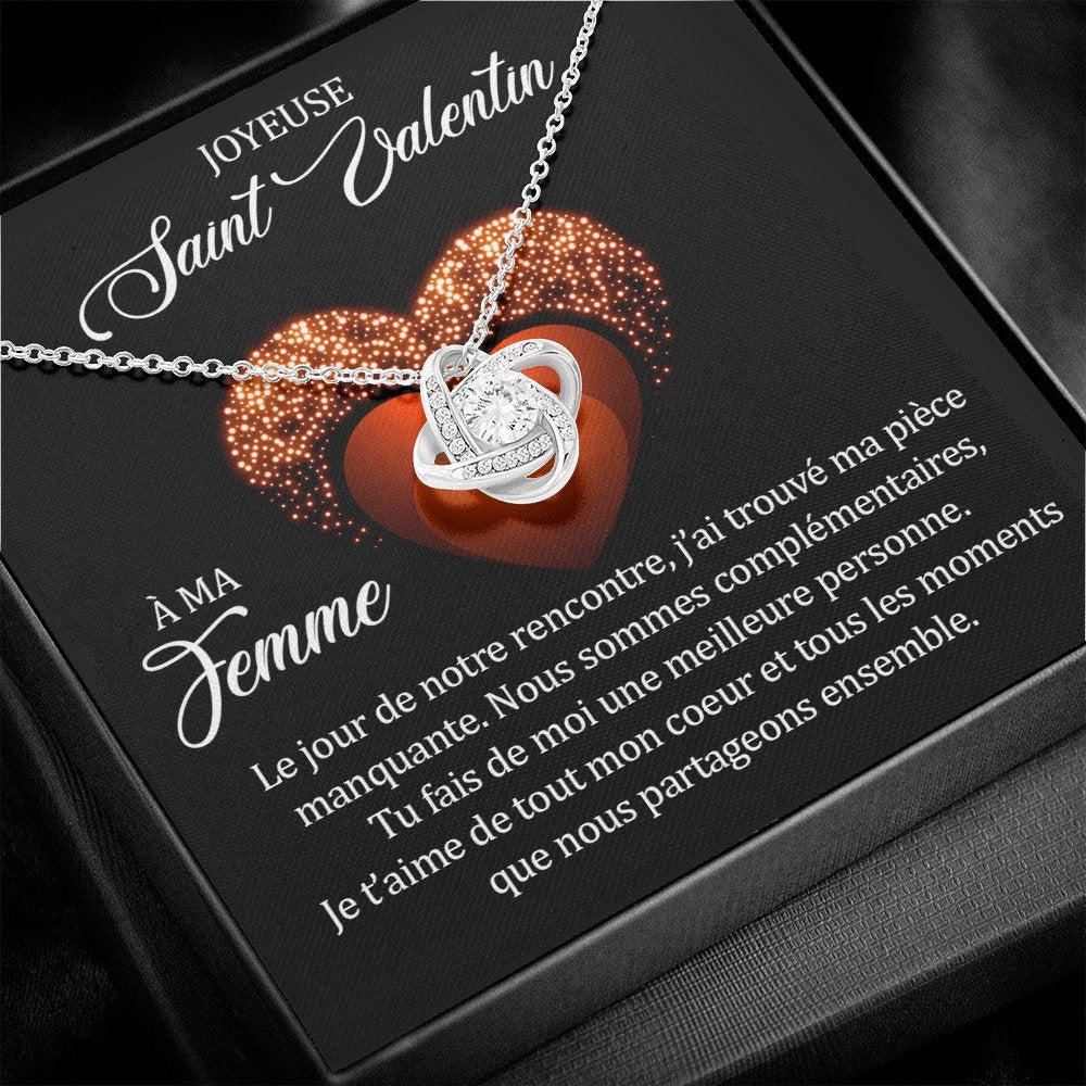 ETERNITY • Collier Saint Valentin Noeud d'Amour - Lehnaa
