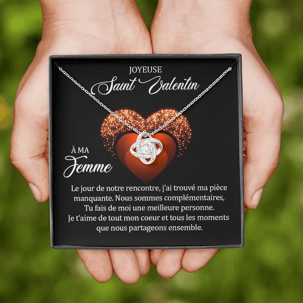 ETERNITY • Collier Saint Valentin Noeud d'Amour - Lehnaa