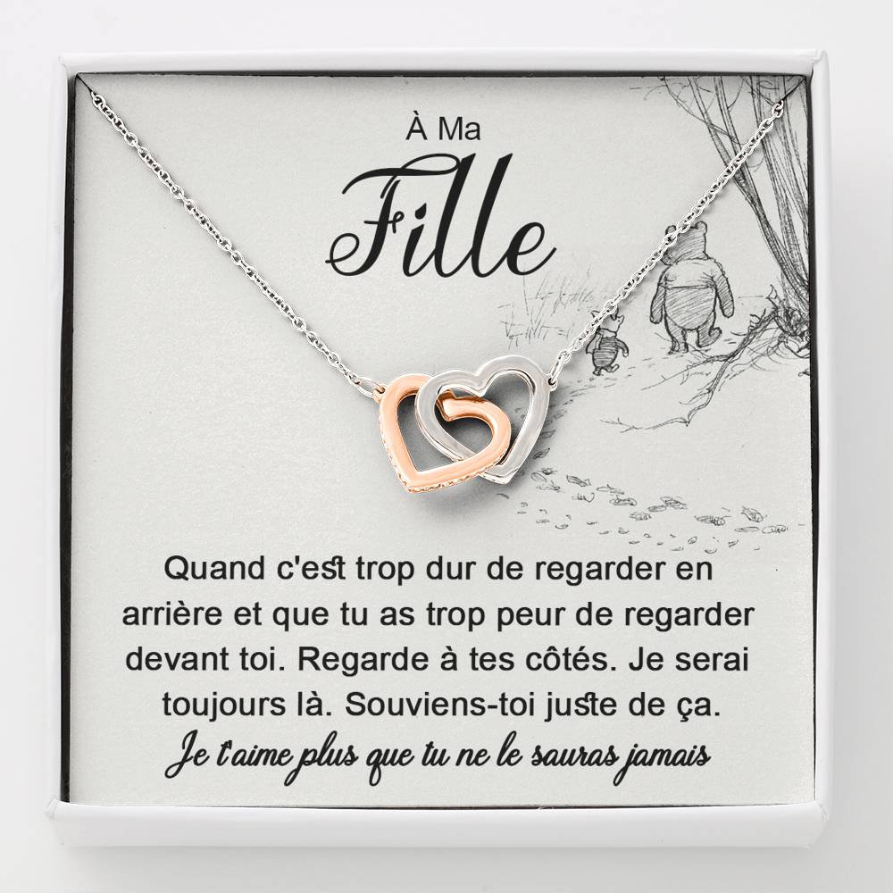 LINKY • Collier A Ma Fille Double Cœur - Lehnaa