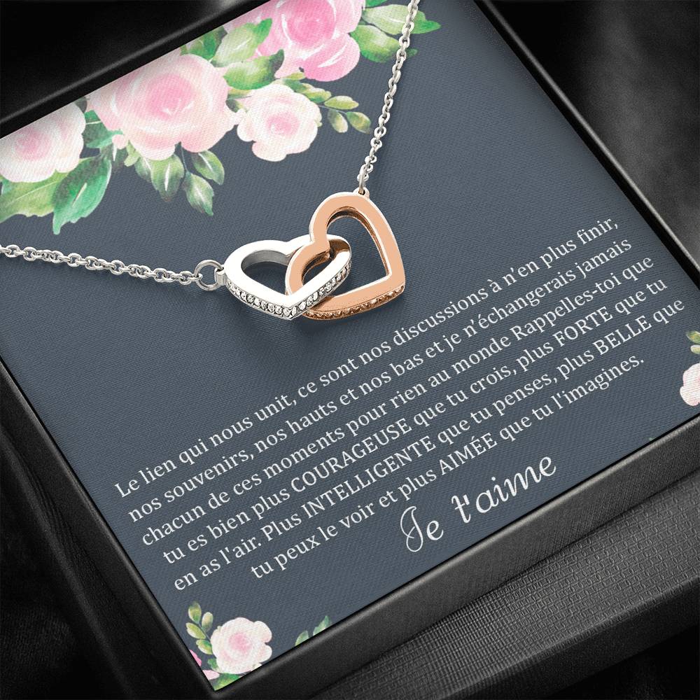 LINKY • Collier A Ma Fille Double Cœur - Lehnaa