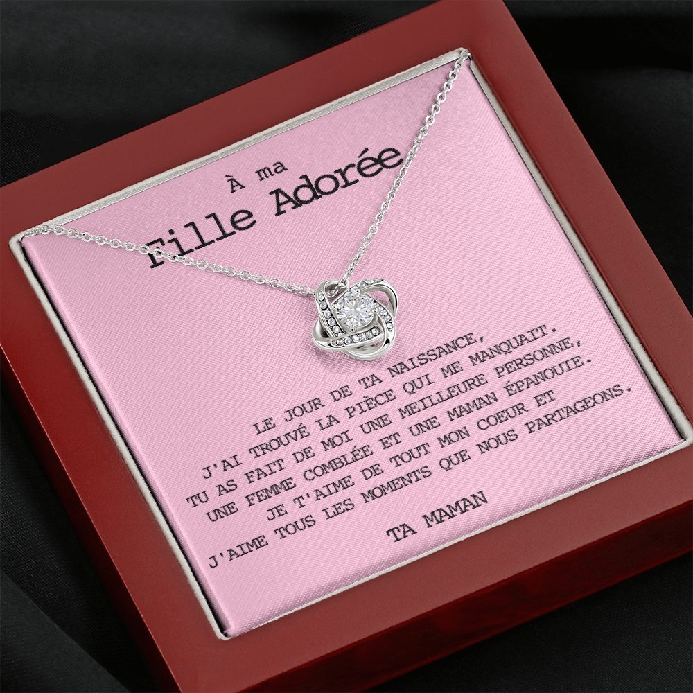 LINKY • Collier A Ma Fille Noeud d'Amour - Lehnaa