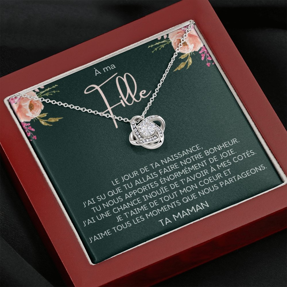 LINKY • Collier A Ma Fille Noeud d'Amour - Lehnaa