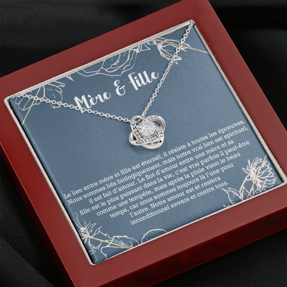 LINKY • Collier A Ma Fille Noeud d'Amour - Lehnaa