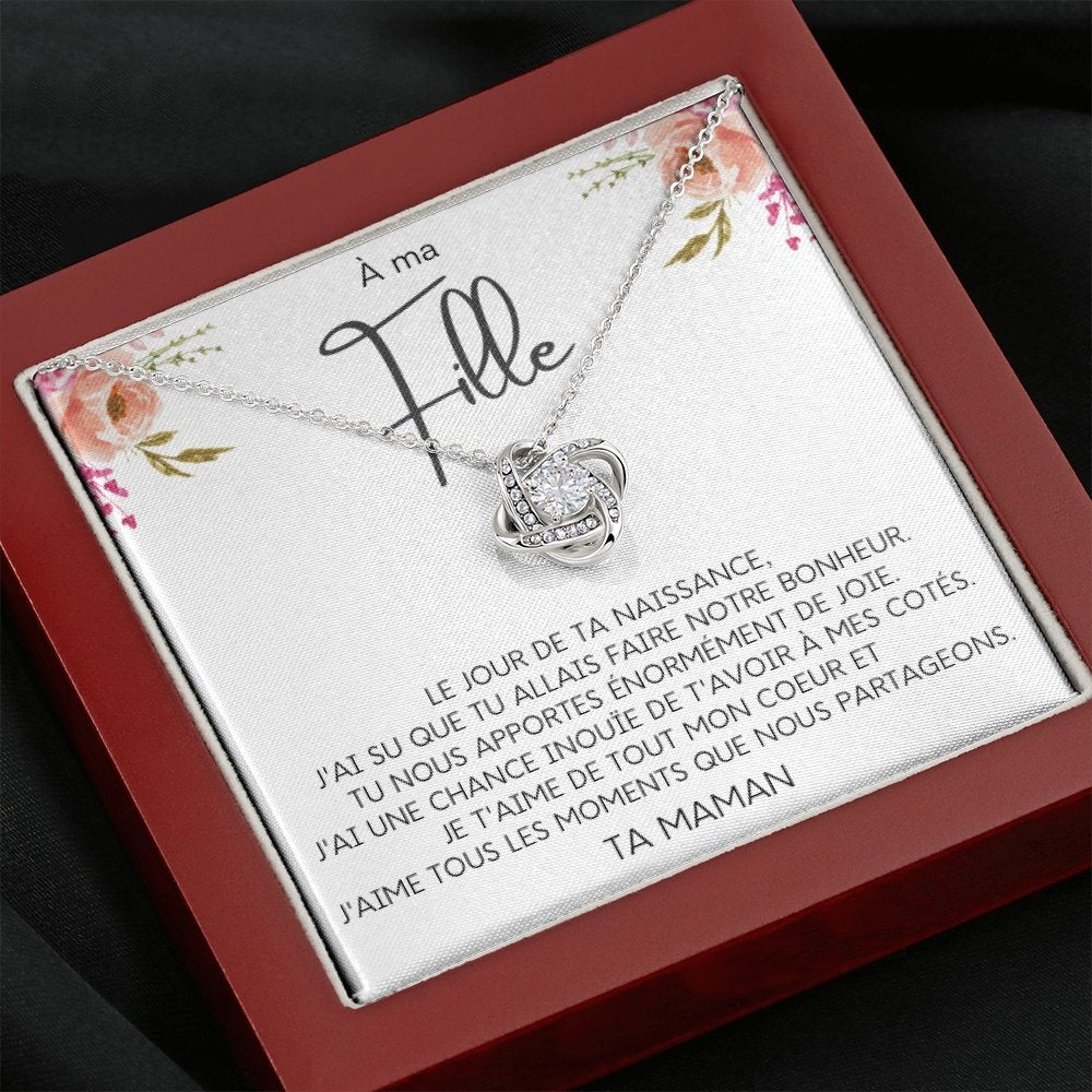 LINKY • Collier A Ma Fille Noeud d'Amour - Lehnaa