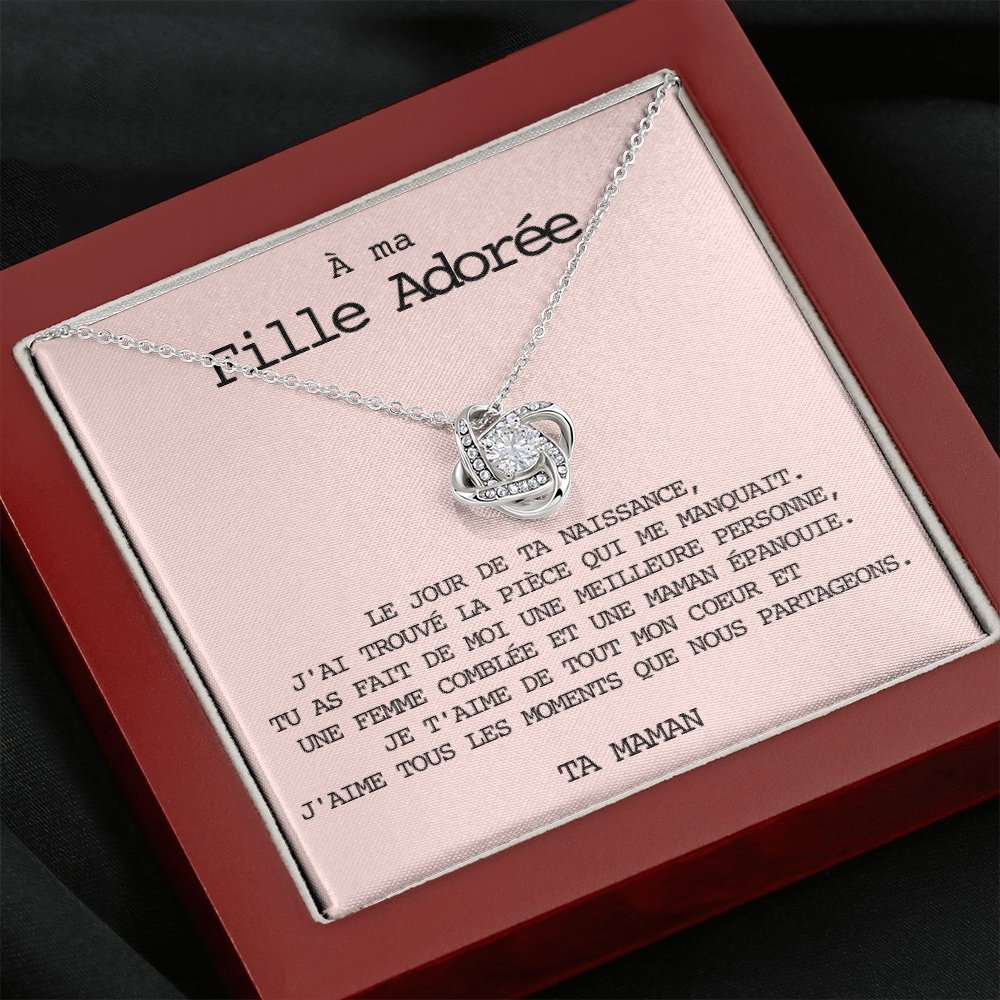 LINKY • Collier A Ma Fille Noeud d'Amour - Lehnaa