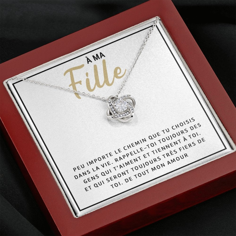 LINKY • Collier A Ma Fille Noeud d'Amour - Lehnaa