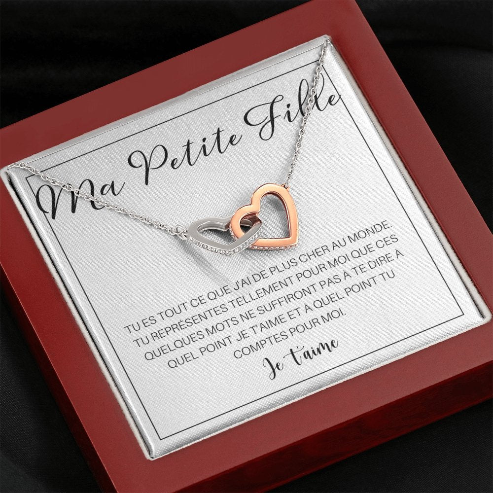 LINKY • Collier A Ma Petite-Fille Double Cœur - Lehnaa