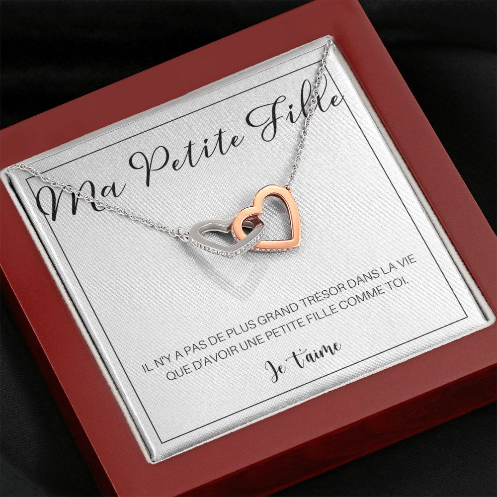 LINKY • Collier A Ma Petite-Fille Double Cœur - Lehnaa