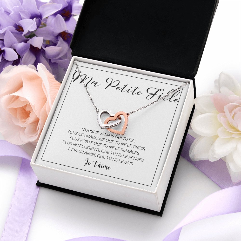 LINKY • Collier A Ma Petite-Fille Double Cœur - Lehnaa