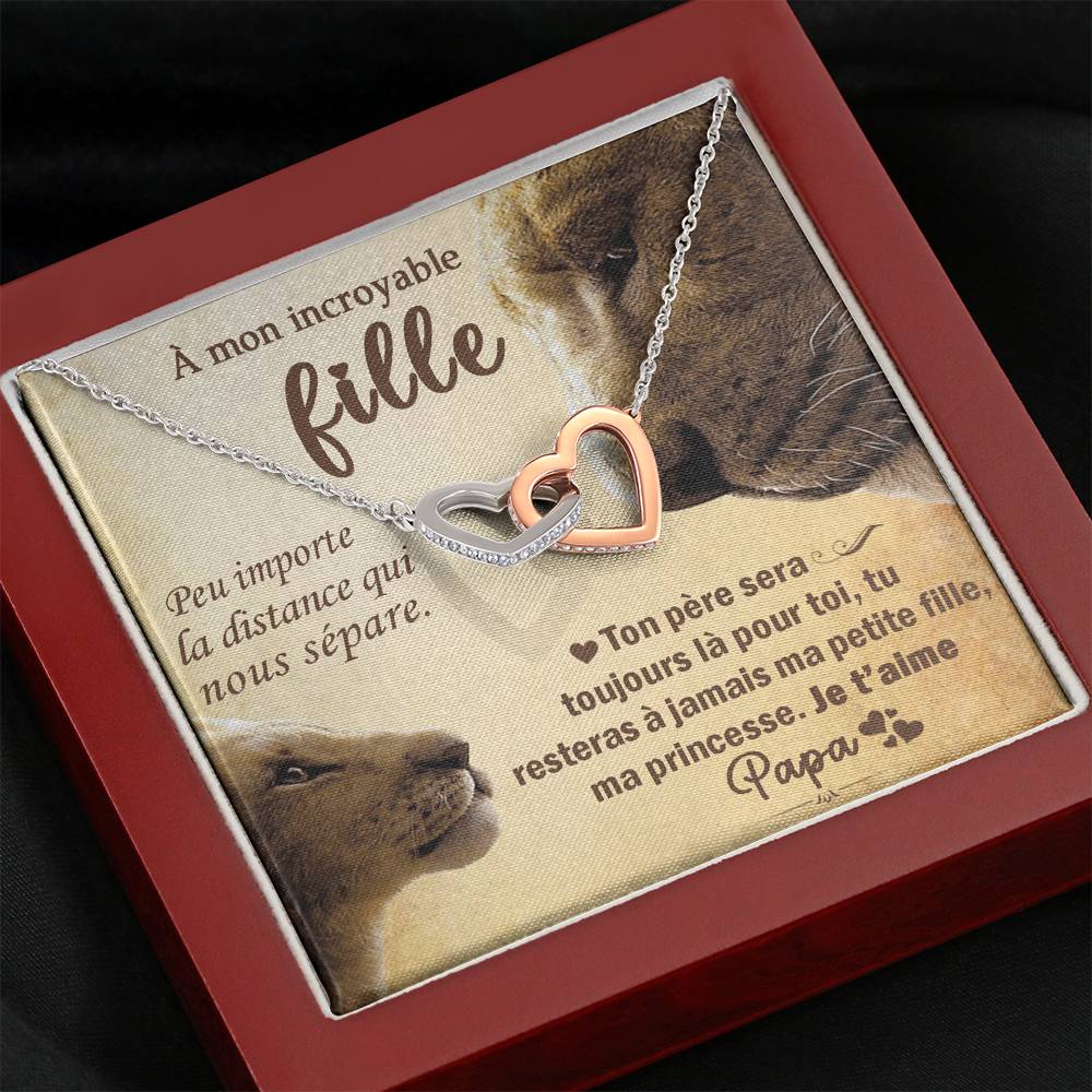 LINKY • Collier Père-Fille Double Cœur - Lehnaa